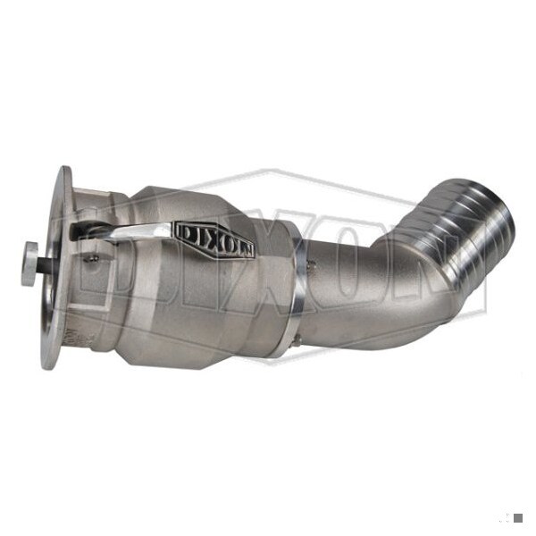 Vapor Recovery Coupler, 4 in Nominal, Coupler x Hose Shank End Style, Cast Aluminum, Domestic